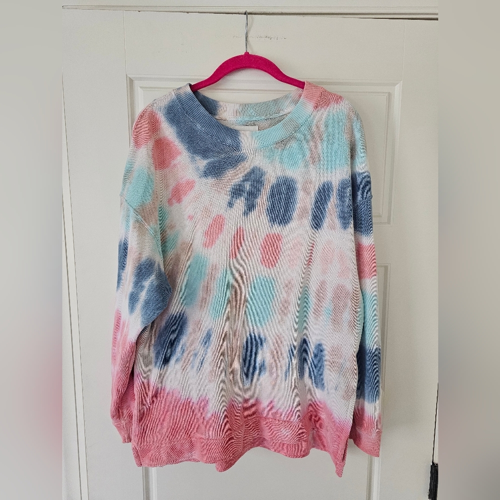 American Eagle Colorful Tie-Dye Sweatshirt
